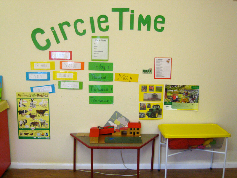 circle time area in kids klubs childcare creche bayside co.dublin
